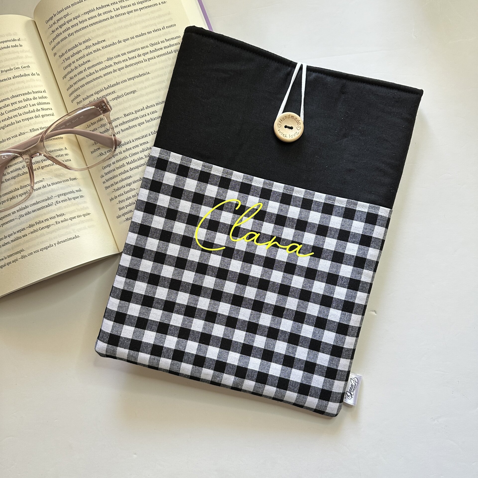 Funda Libro / Tablet Vichy Negro - Fluor - 3