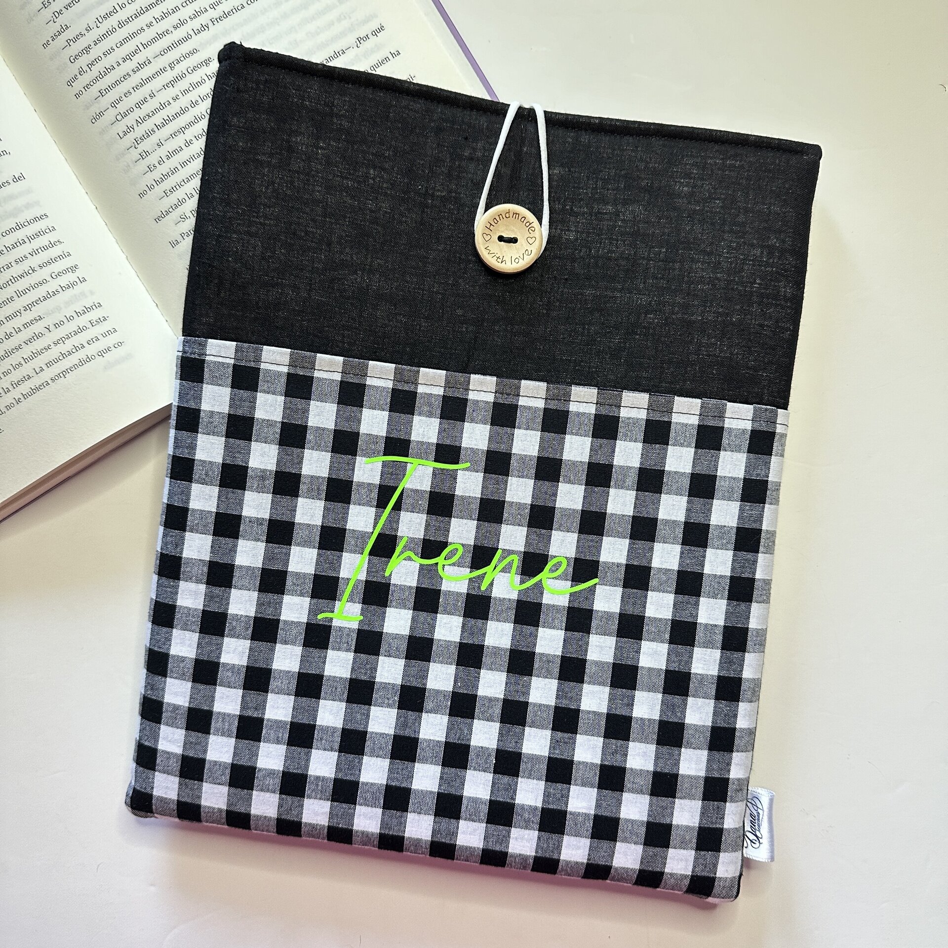 Funda Libro / Tablet Vichy Negro - Fluor - 2